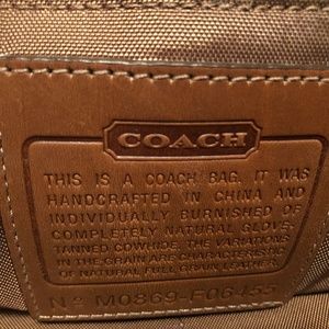 Coach messenger/computer shoulder bag